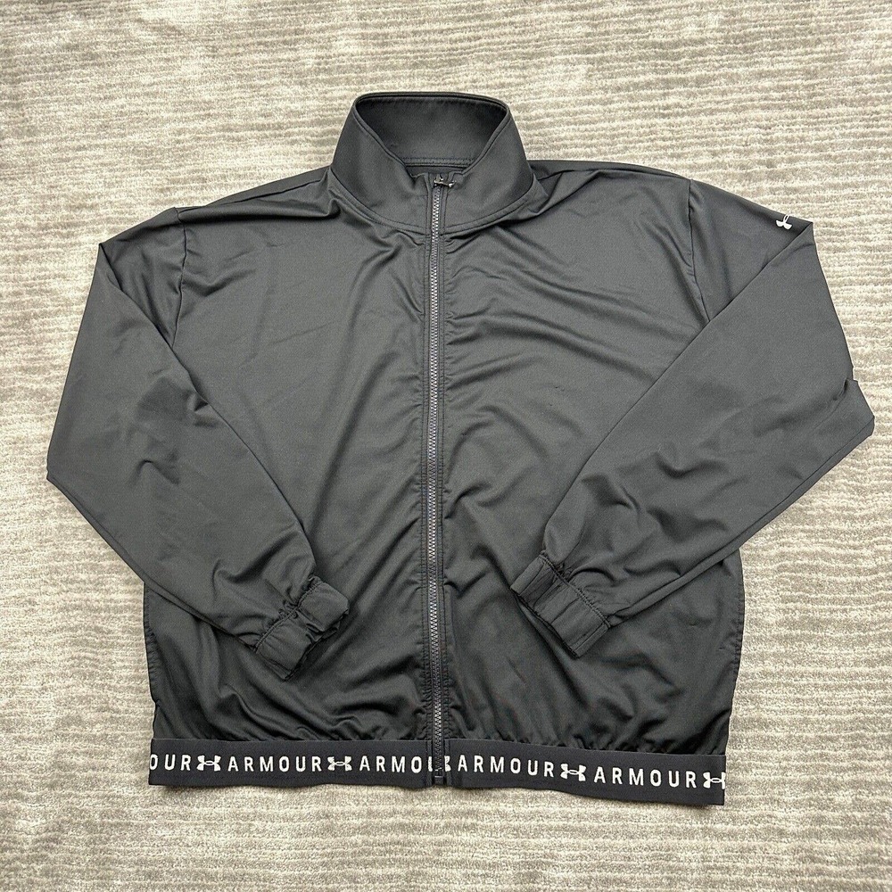 Under Armour Jacket Womens Large Full Zip Heatgear Gym Training Workout Ladies